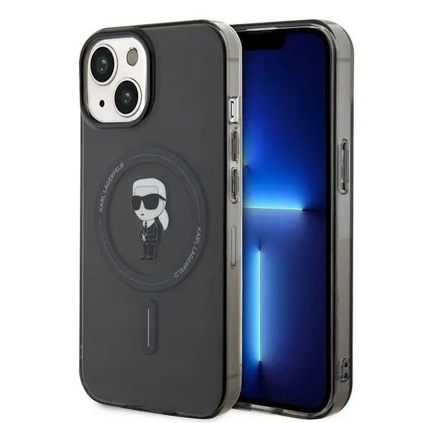 Karl Lagerfeld IML MagSafe kryt na iPhone 15 (KLHMP15SHFCKNOK) - Ikonik