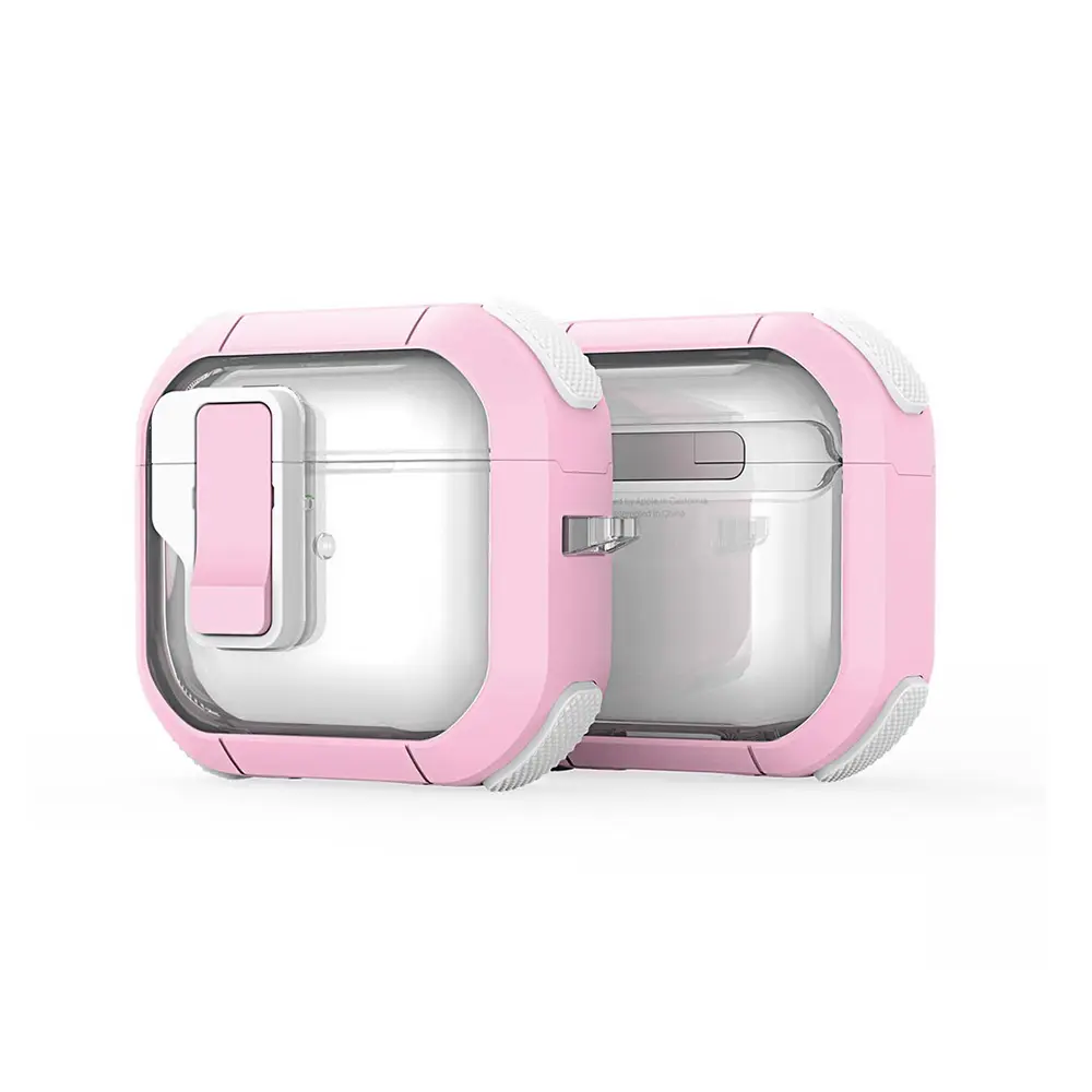 Pouzdro Dux Ducis PECN Series pro Apple AirPods 4 růžová bílá