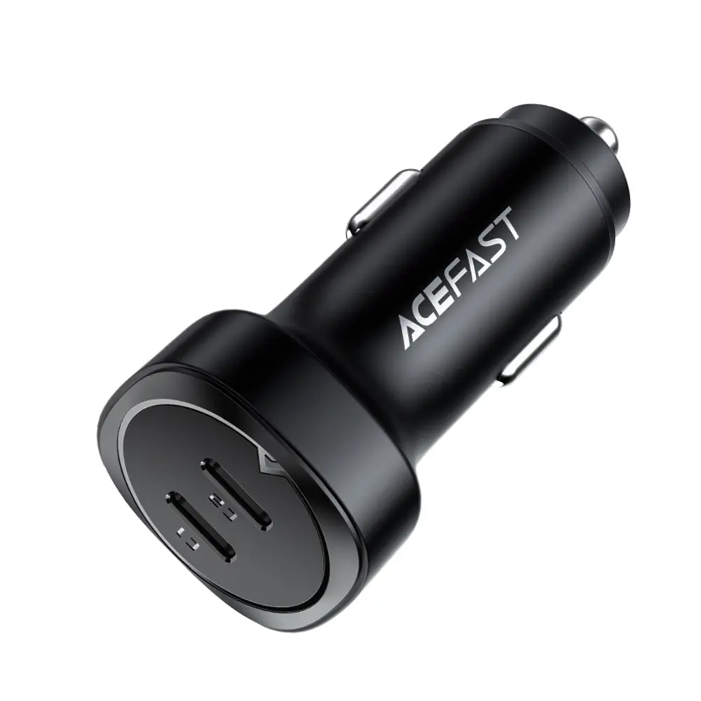 Acefast Car Charger B2 2x Type-C Dual PD Rychlonabíjení 72W Černá