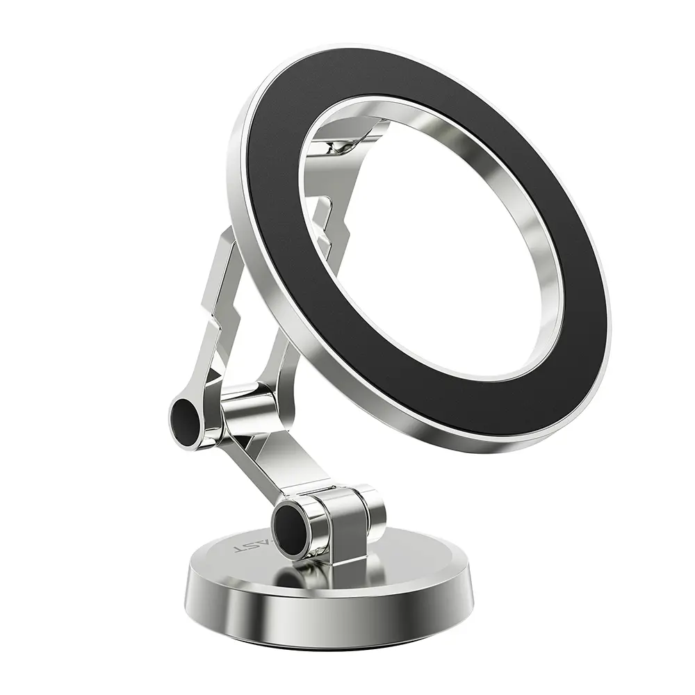 Acefast Držák do auta D20 Magnetický kroužek 360° na palubní desku stříbrný