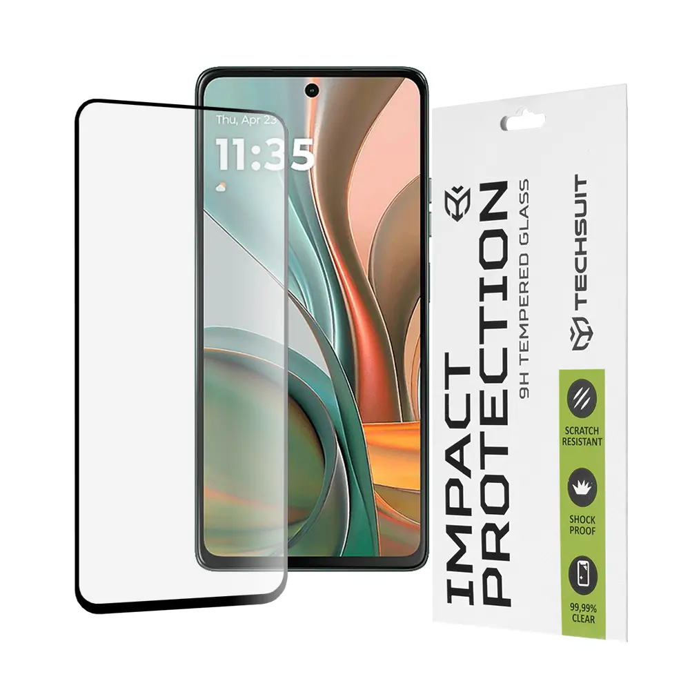 Ochranné sklo Techsuit 111D pro Motorola Moto G75 černé