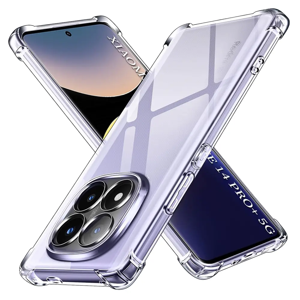 Techsuit Shockproof průhledný silikon Xiaomi Redmi Note 14 Pro+ 5G průhledný