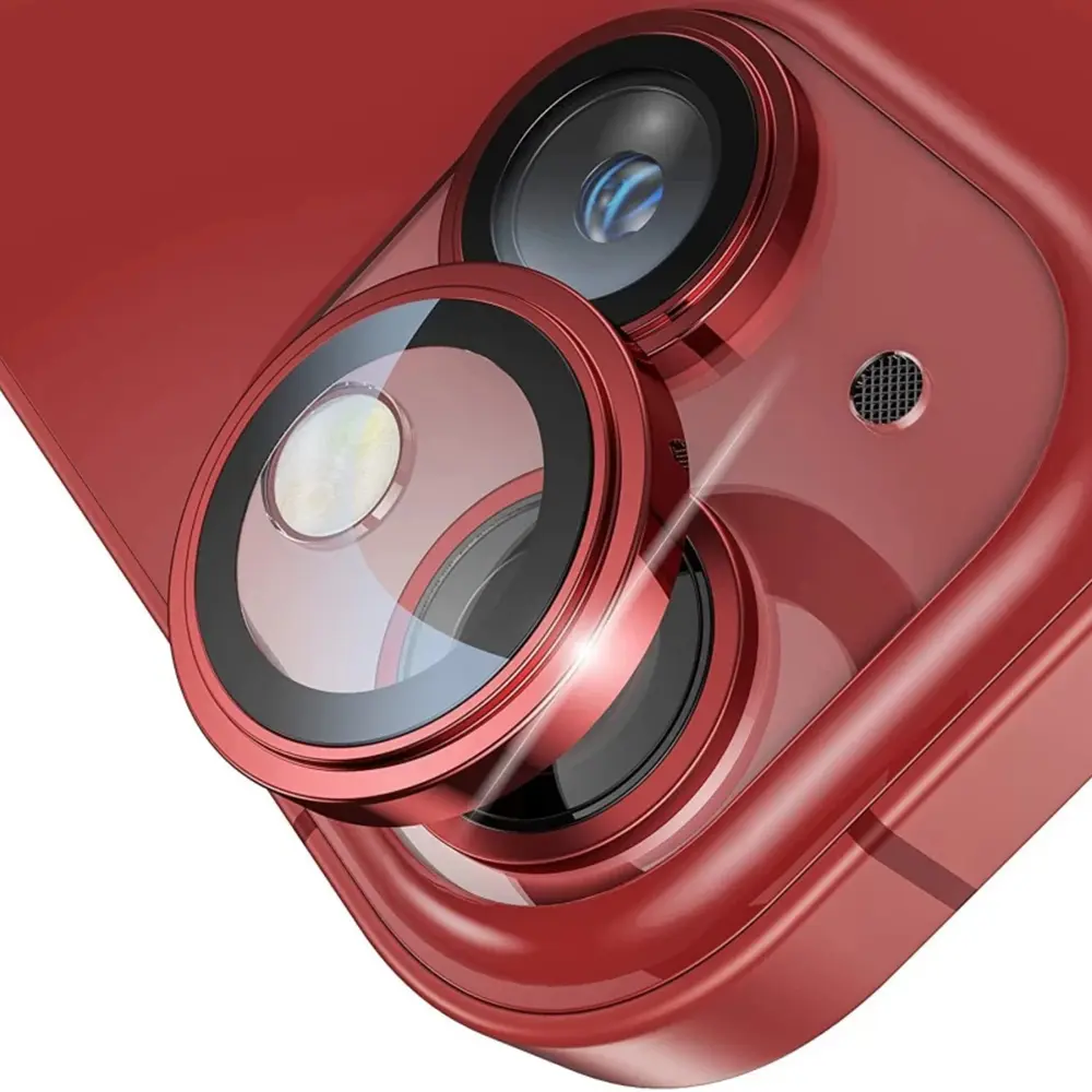 Ochranné sklo na fotoaparát Lito S+ iPhone 14 iPhone 14 Plus červená