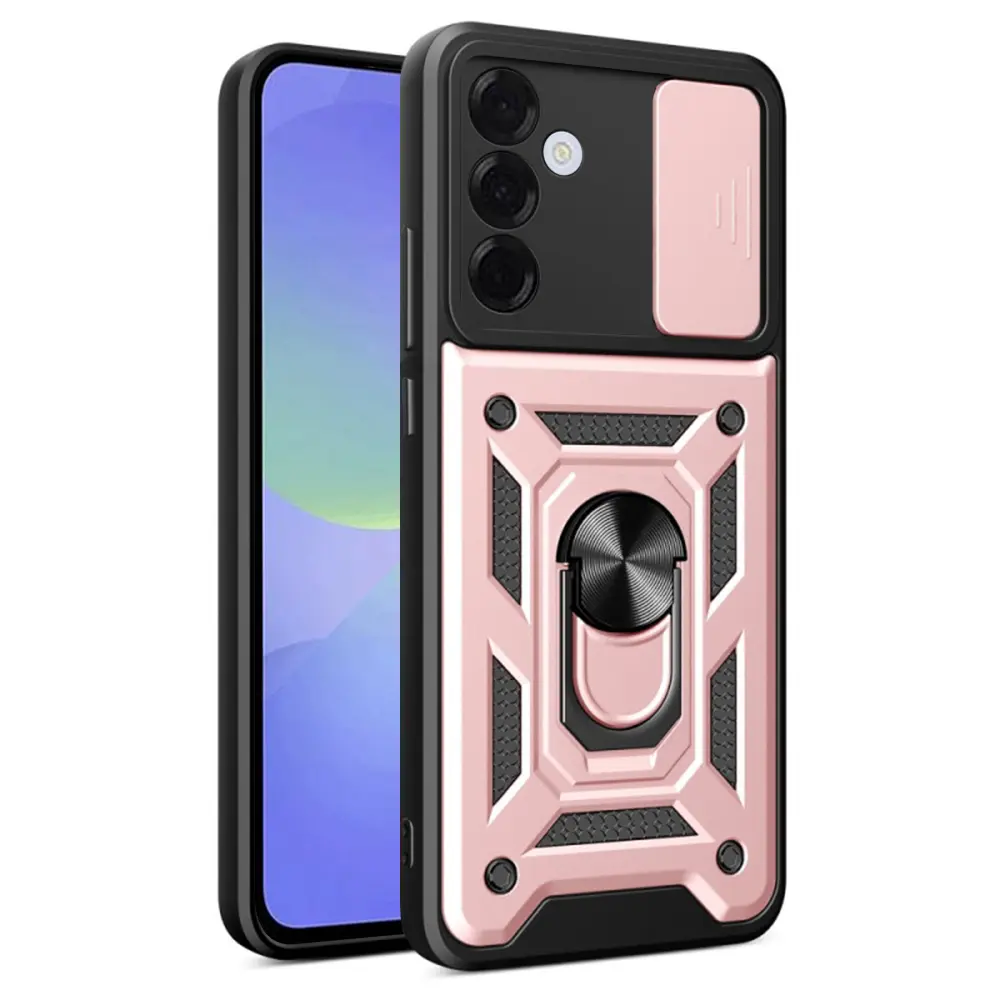 Techsuit CamShield Series pro Samsung Galaxy A36 5G růžově zlatá