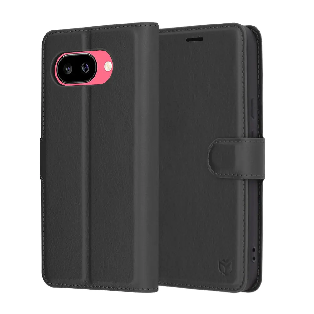 Pouzdro Techsuit Leather Folio pro Google Pixel 9a černé