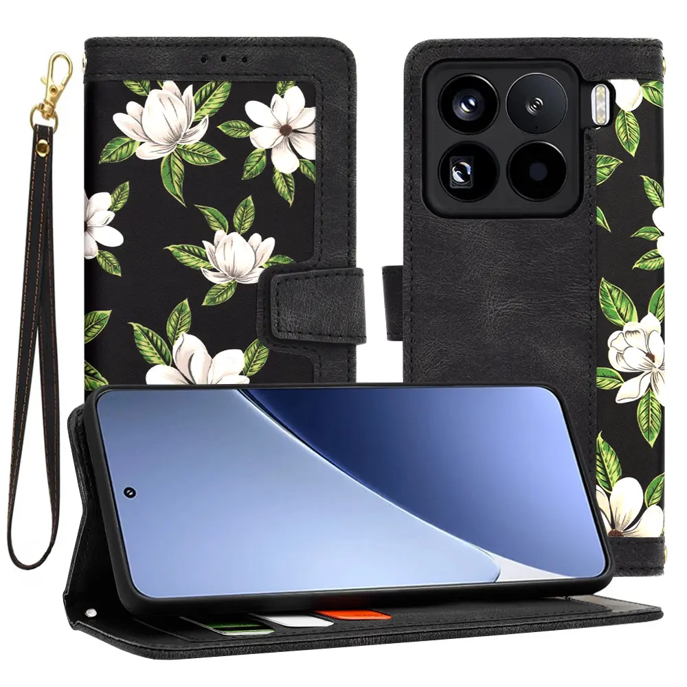Pouzdro na Xiaomi 15 Pro Techsuit FlipCraft Květiny úsvitu