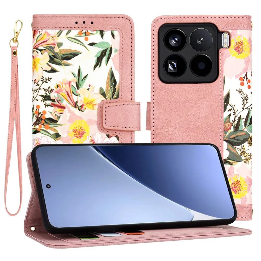 Pouzdro Techsuit FlipCraft pro Xiaomi 15 Pro růžové Sweetheart