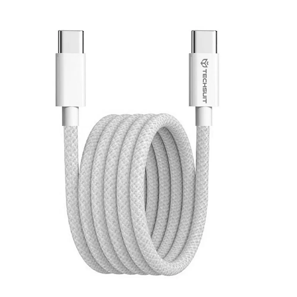 Techsuit Data Cable PCB114D pro Apple Android Type-C 1m šedý