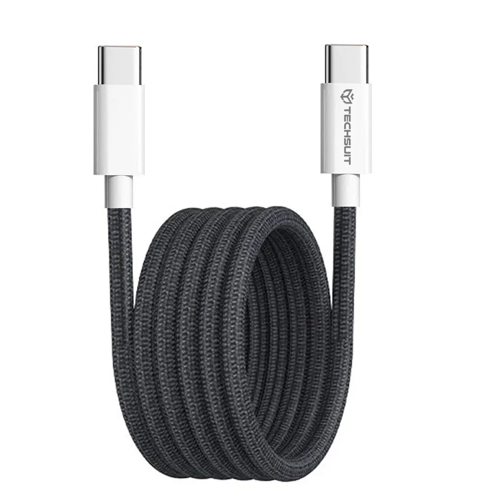Techsuit datový kabel PCB114D pro Apple Android Type-C 1m černý