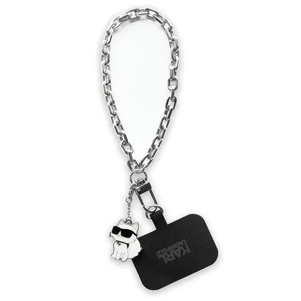 Karl Lagerfeld Univerzální Popruh na Ruku Choupette Silver KLUCHCSKPK
