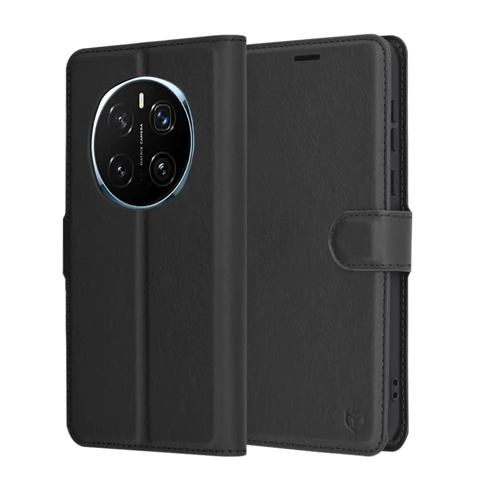 Pouzdro Techsuit Leather Folio pro Honor Magic7 Pro černé