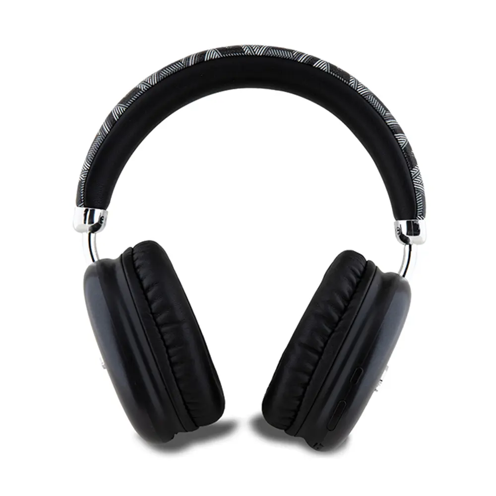 Guess Wireless Headphones GCUBE Metallic Script Logo Over-ear Headset černá