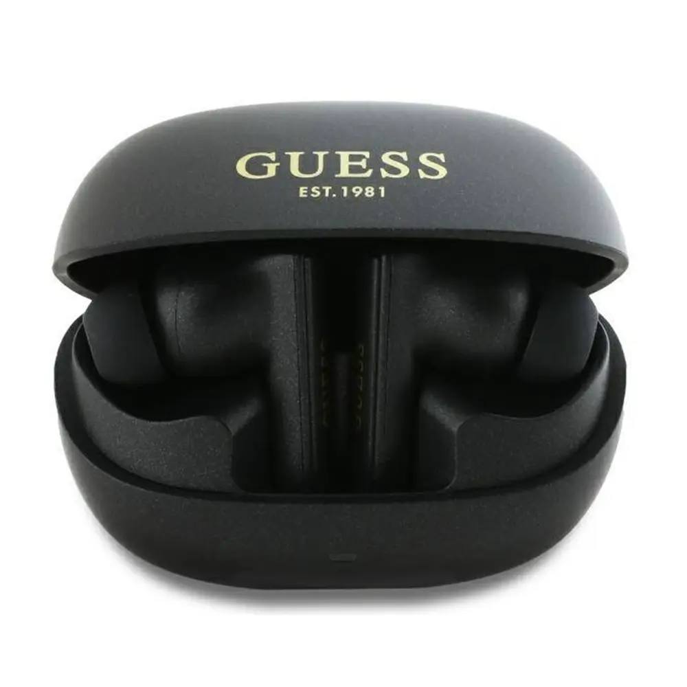 Guess Wireless Earbuds Capsule Printed Logo GUTWST88MCTGK In-Ear Bluetooth TWS černá