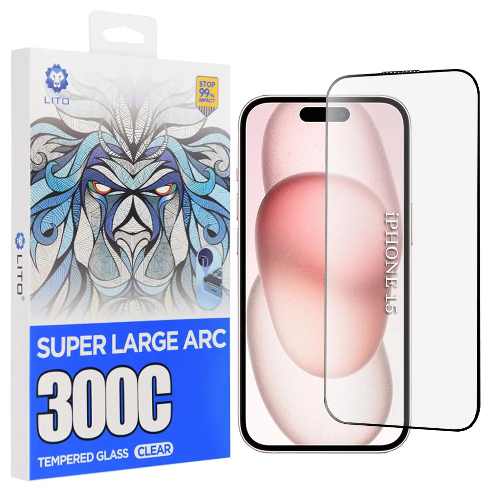 Pouzdro Lito D+ Max 300C pro iPhone 15 průhledné