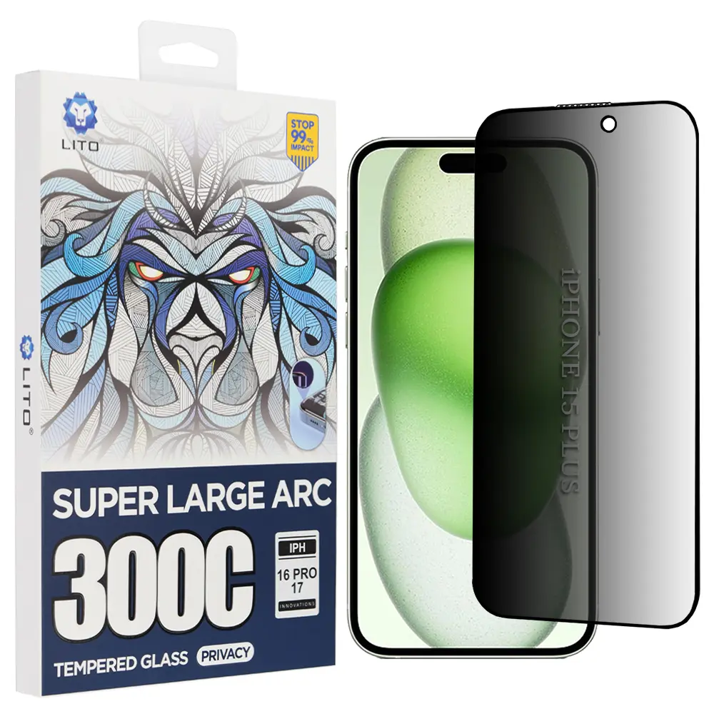 Lito D+ Max Privacy 300C pro iPhone 15 Plus černá