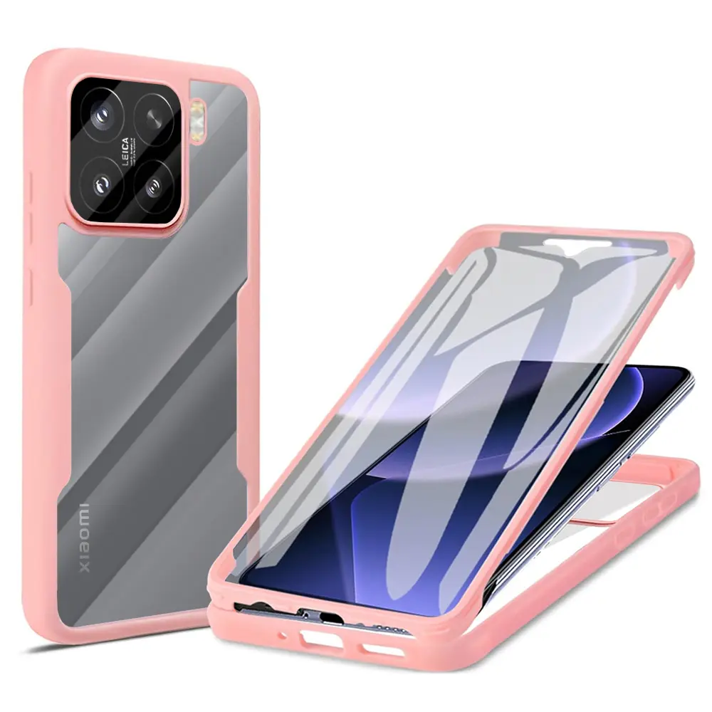Techsuit ColorVerse 360 Series + Ochranné sklo Xiaomi 15 Růžová