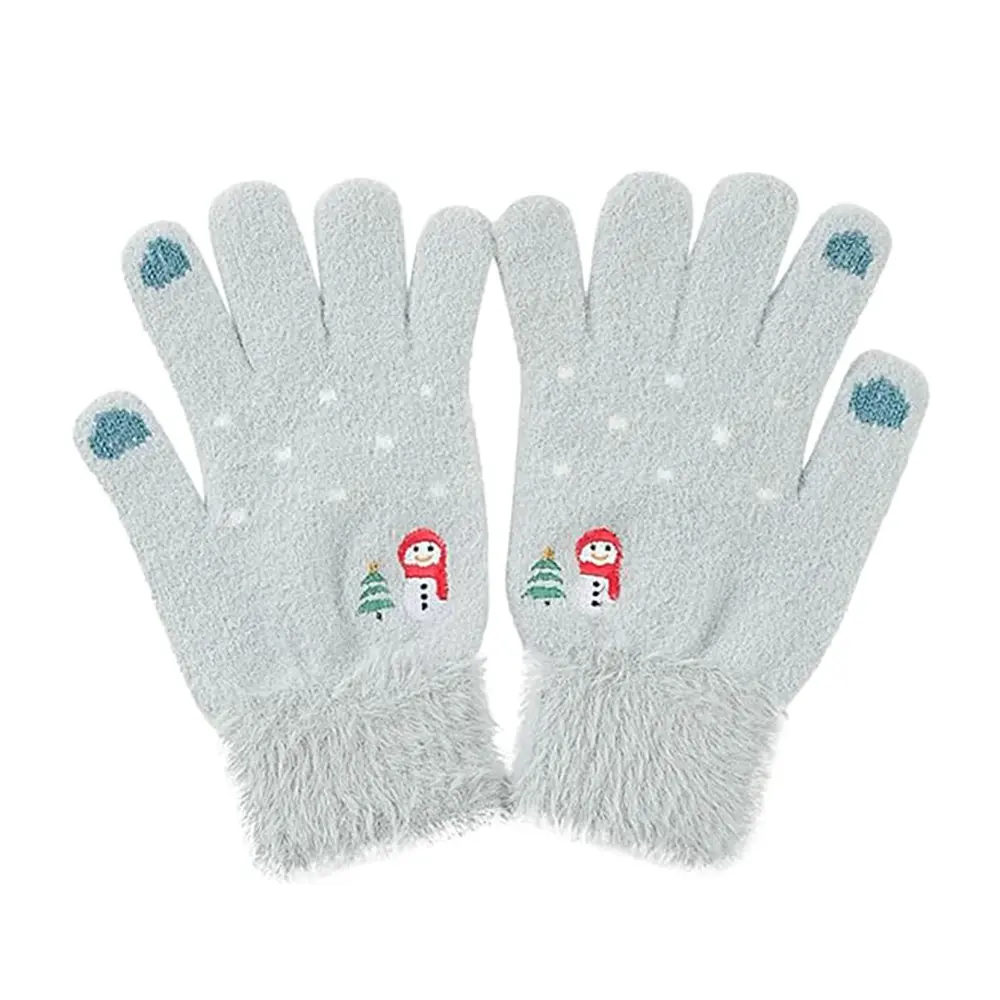Techsuit Gloves ST0011 z norkové kožešiny velikost 21 cm modré