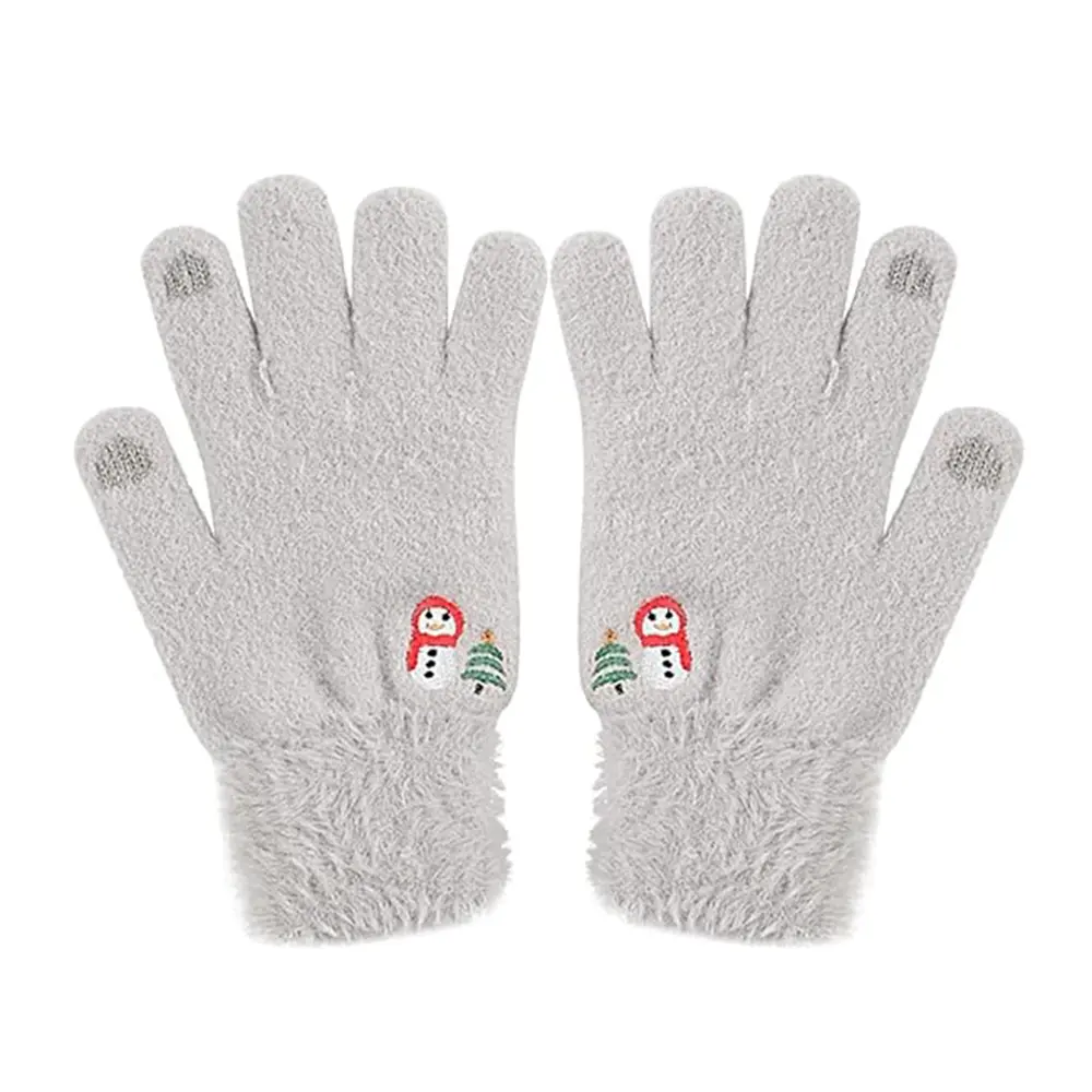 Rukavice Techsuit ST0011 z norkové kožešiny velikost 21 cm šedé