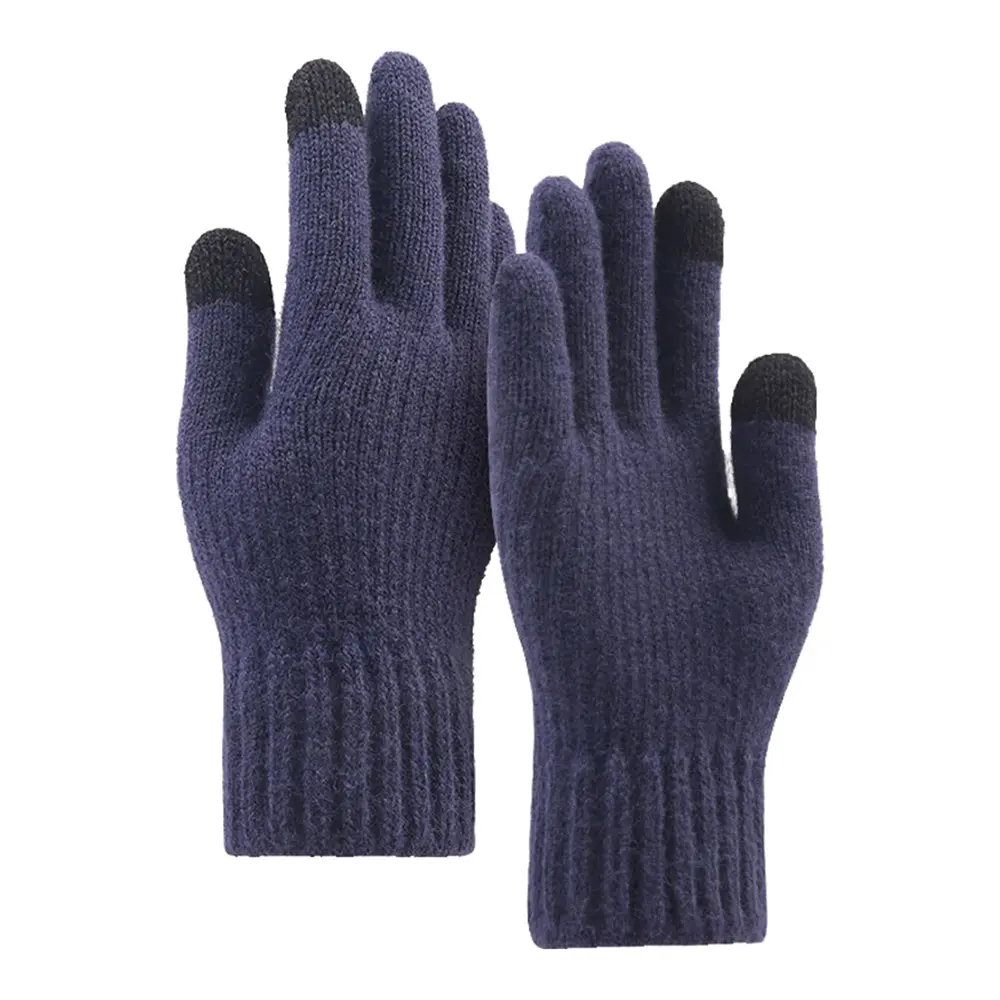 Rukavice Techsuit ST0012 z alpaka vlny velikost 22 cm námořnická modrá
