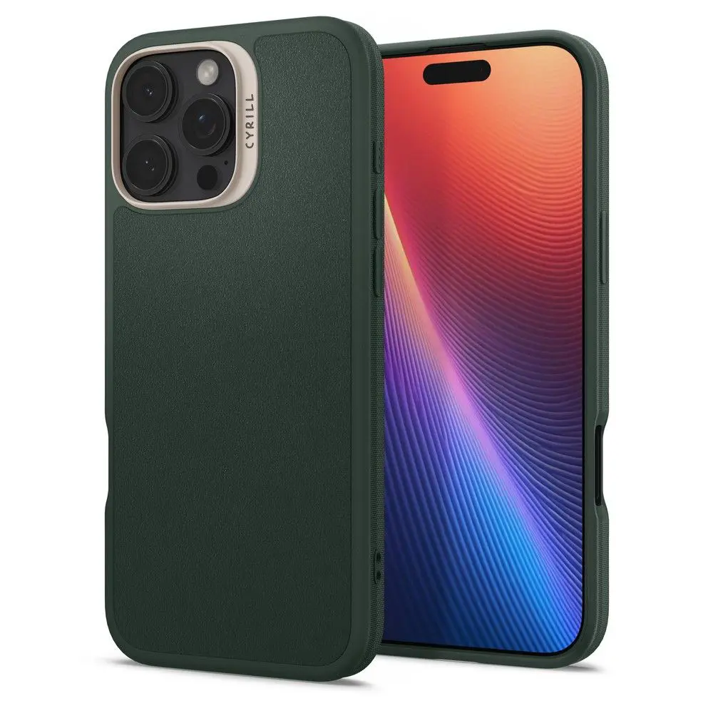 Spigen Cyrill Kajuk MagSafe pro iPhone 16 Pro Max v lesní zelené