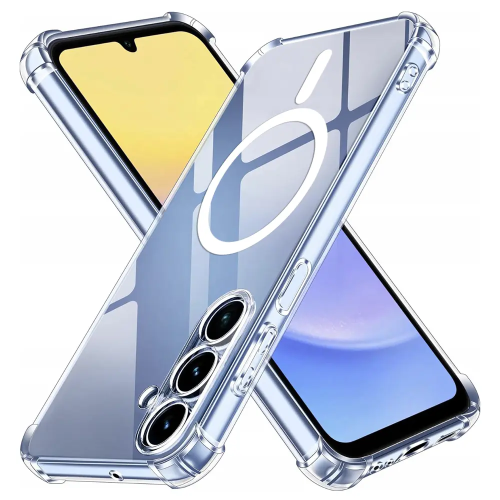Techsuit Shockproof průhledný silikonový MagSafe pro Samsung Galaxy A15 4G / A15 5G průhledný