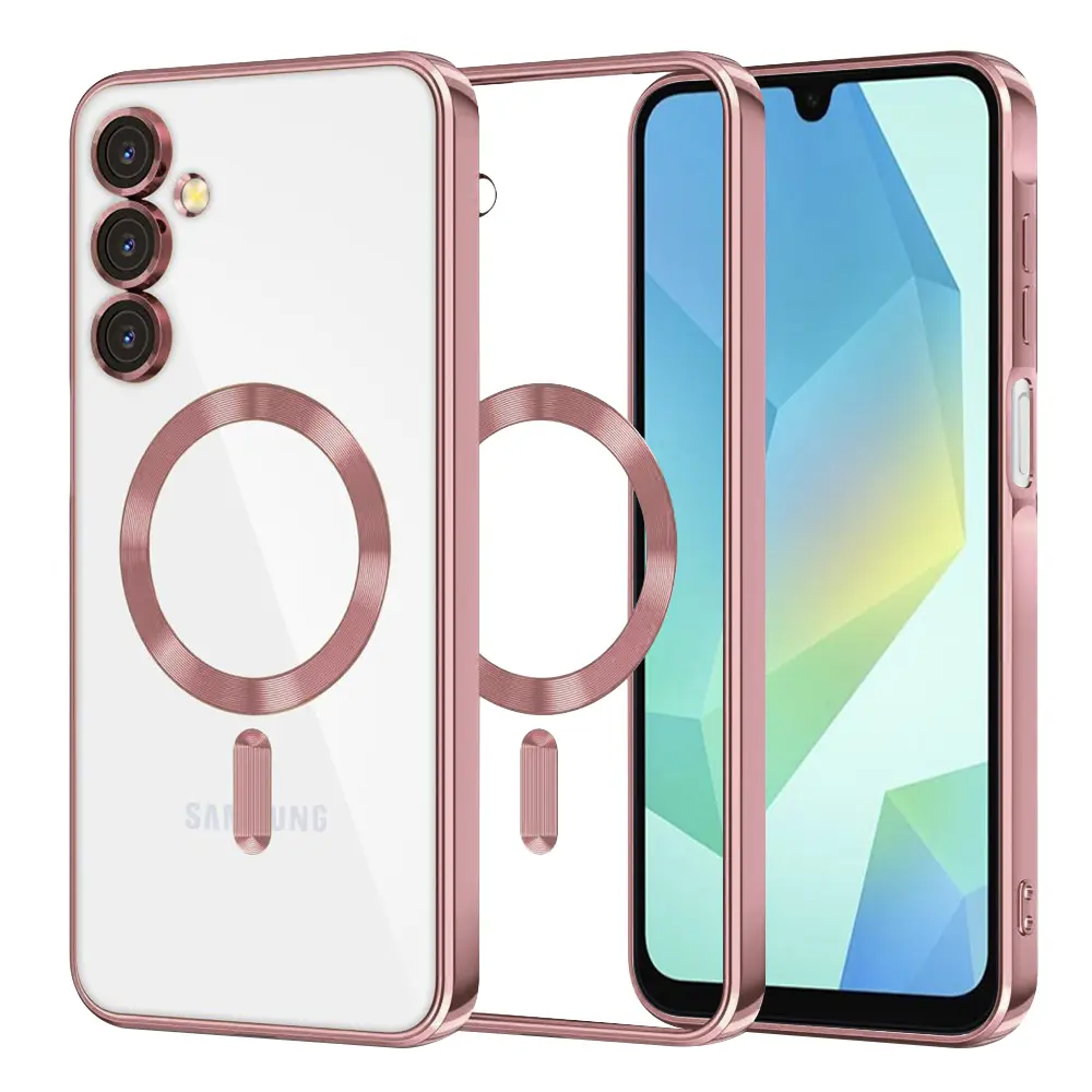 Techsuit Luxury Crystal MagSafe pro Samsung Galaxy A16 4G / A16 5G růžová