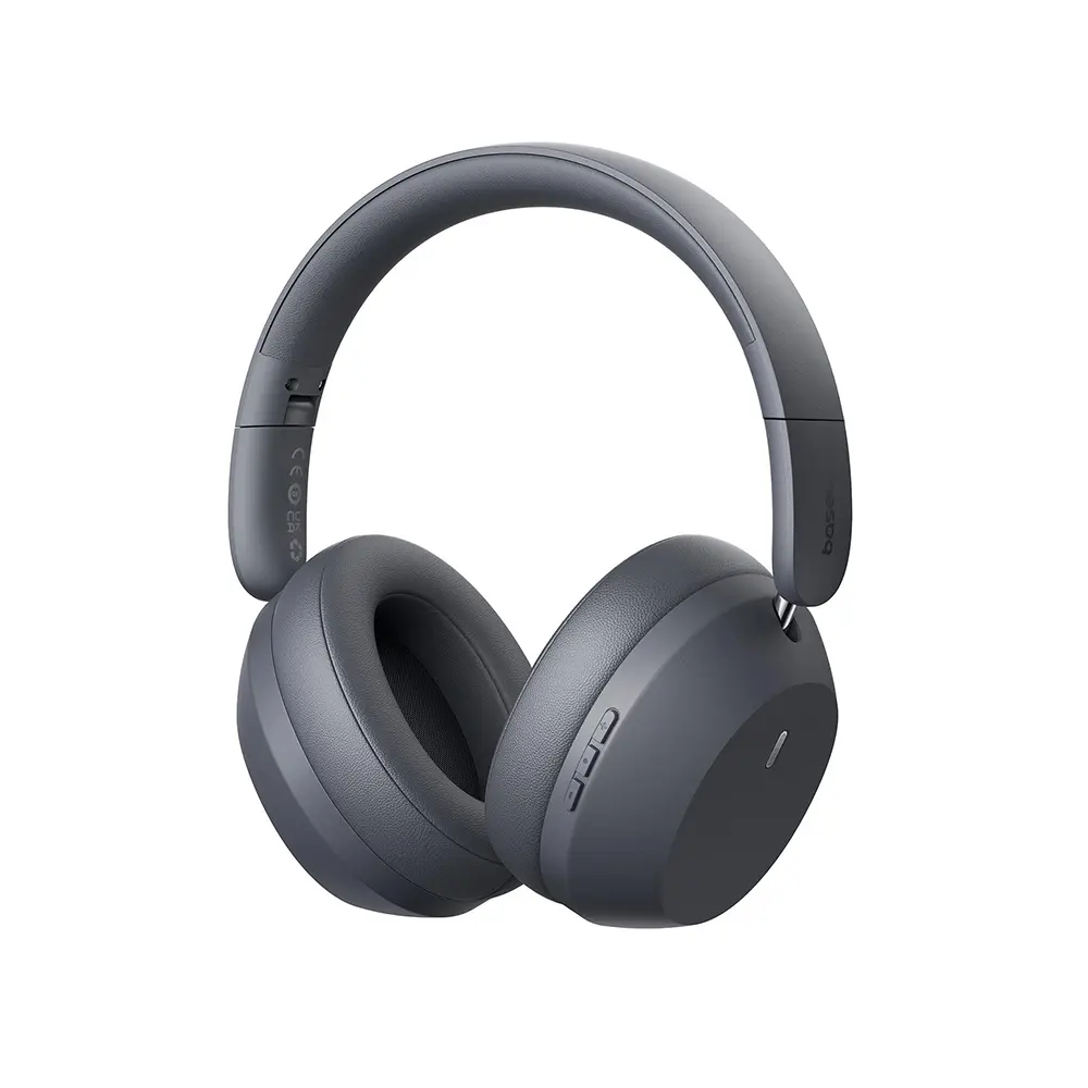 Baseus Wireless Headphones Bass 35 Max náhlavní bezdrátová sluchátka šedá