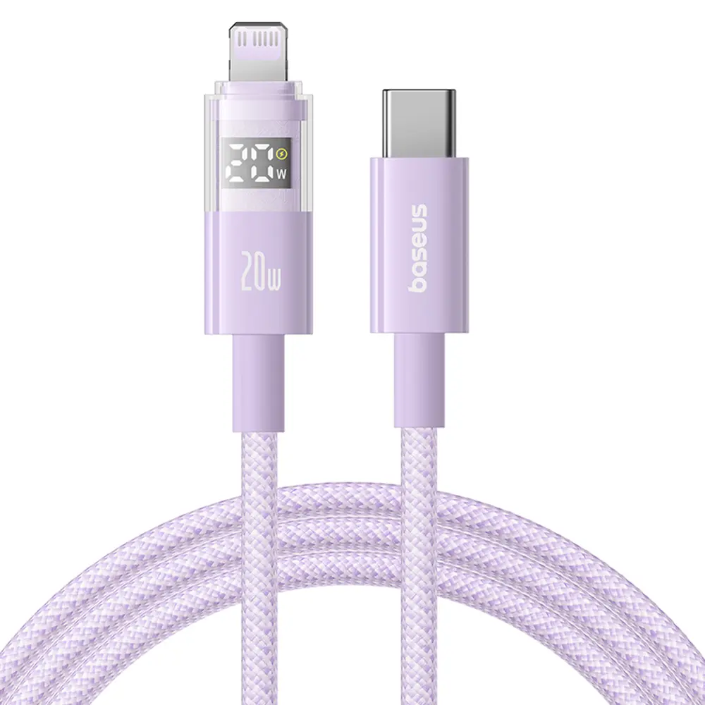 Baseus Data Cable Display 2 20W 2m Nebula fialová