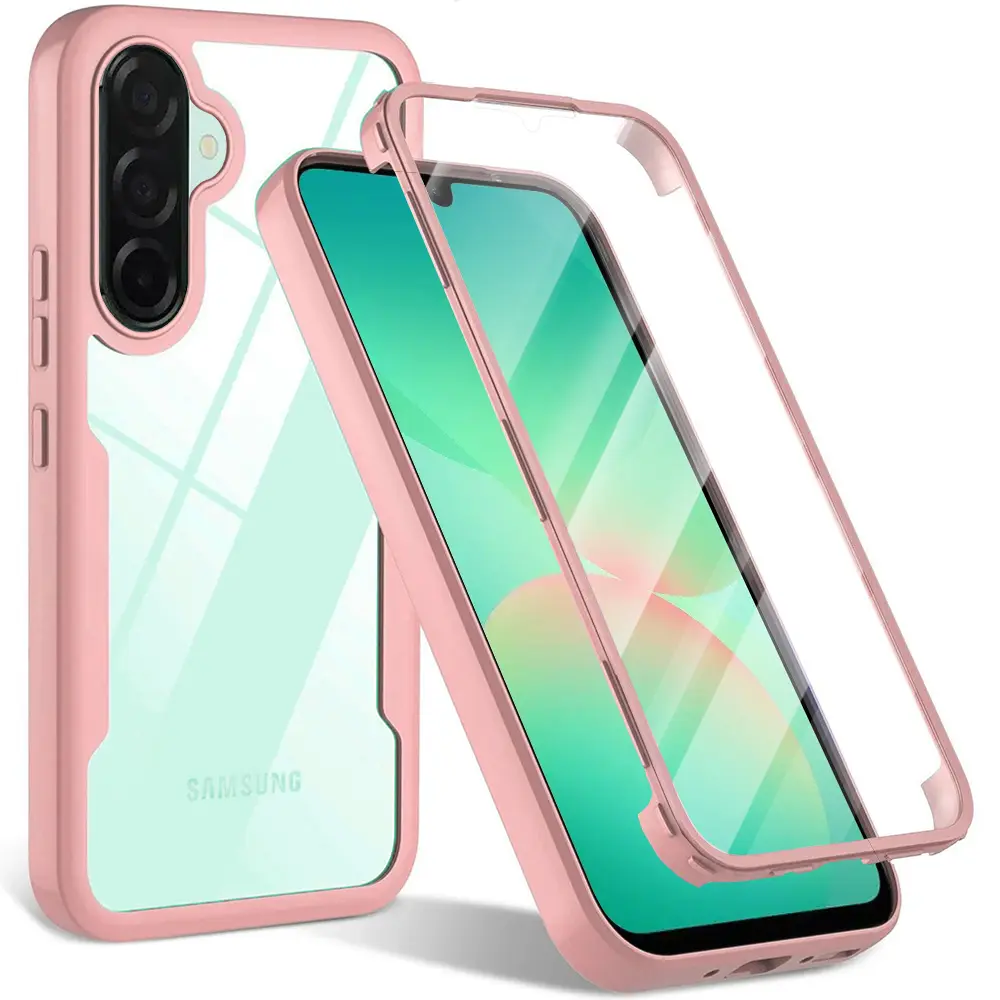 Techsuit ColorVerse 360 Series s ochranným sklem Samsung Galaxy A26 5G růžový