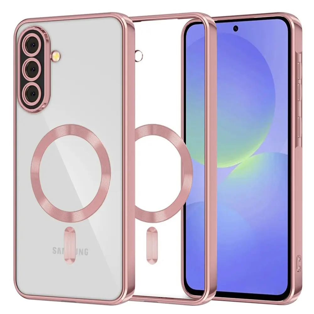 Techsuit Luxury Crystal MagSafe pro Samsung Galaxy A36 5G A56 5G růžová