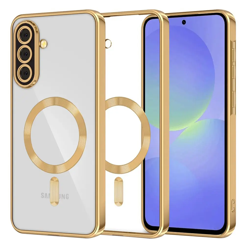 Techsuit Luxury Crystal MagSafe pro Samsung Galaxy A36 5G A56 5G zlatá