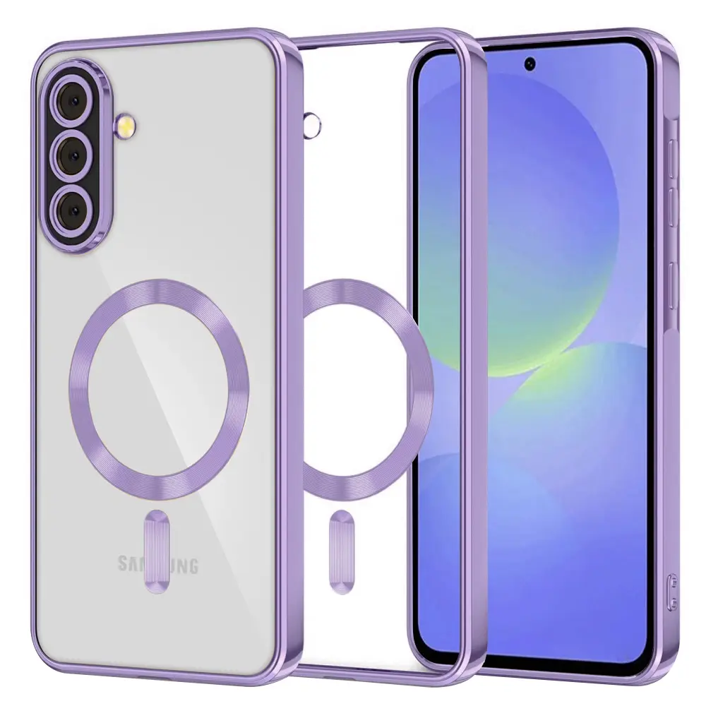 Techsuit Luxury Crystal MagSafe pro Samsung Galaxy A36 5G A56 5G světle fialová