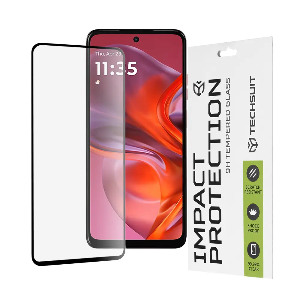 Ochranné sklo Techsuit 111D pro Motorola Moto G05 E15 černé