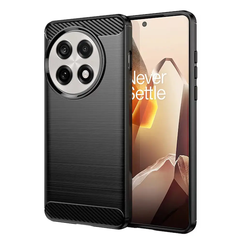 Techsuit Carbon Silicone pro OnePlus 13R černá