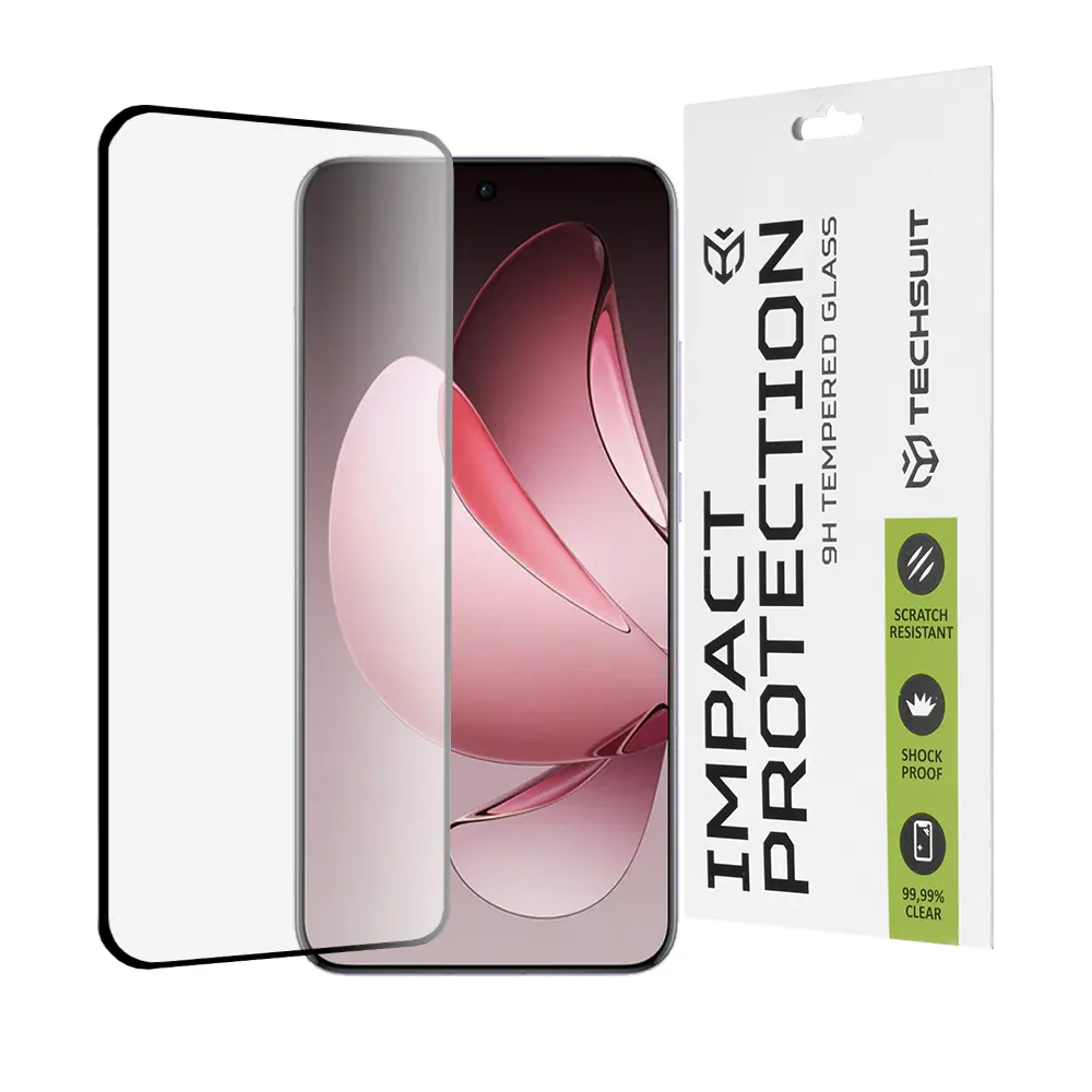 Ochranné sklo Techsuit 111D pro Oppo Reno13 Pro černé