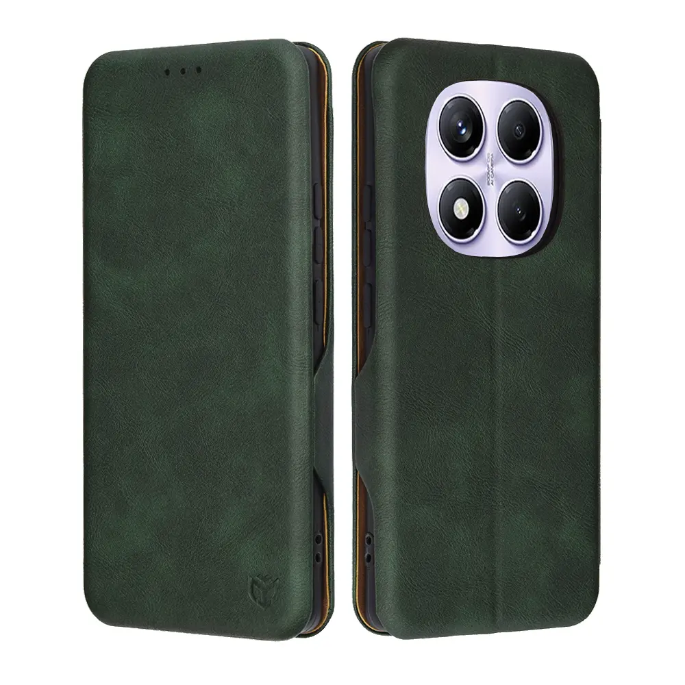 Pouzdro Techsuit Safe Wallet Plus pro Xiaomi Redmi Note 14 Pro 4G zelené