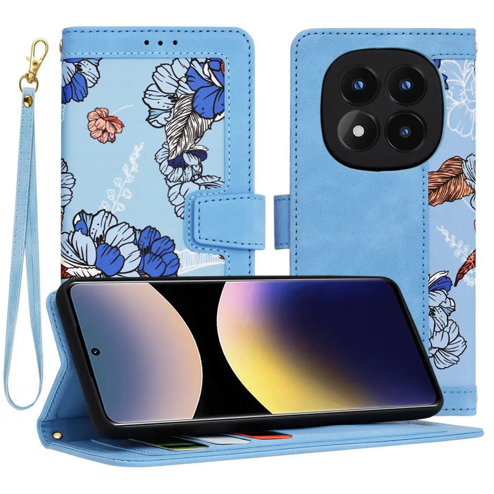 Pouzdro Techsuit FlipCraft pro Xiaomi Redmi Note 14 Pro 4G modré