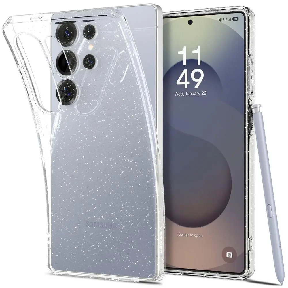 Spigen Liquid Crystal Glitter Samsung Galaxy S25 Ultra Křišťálový křemen