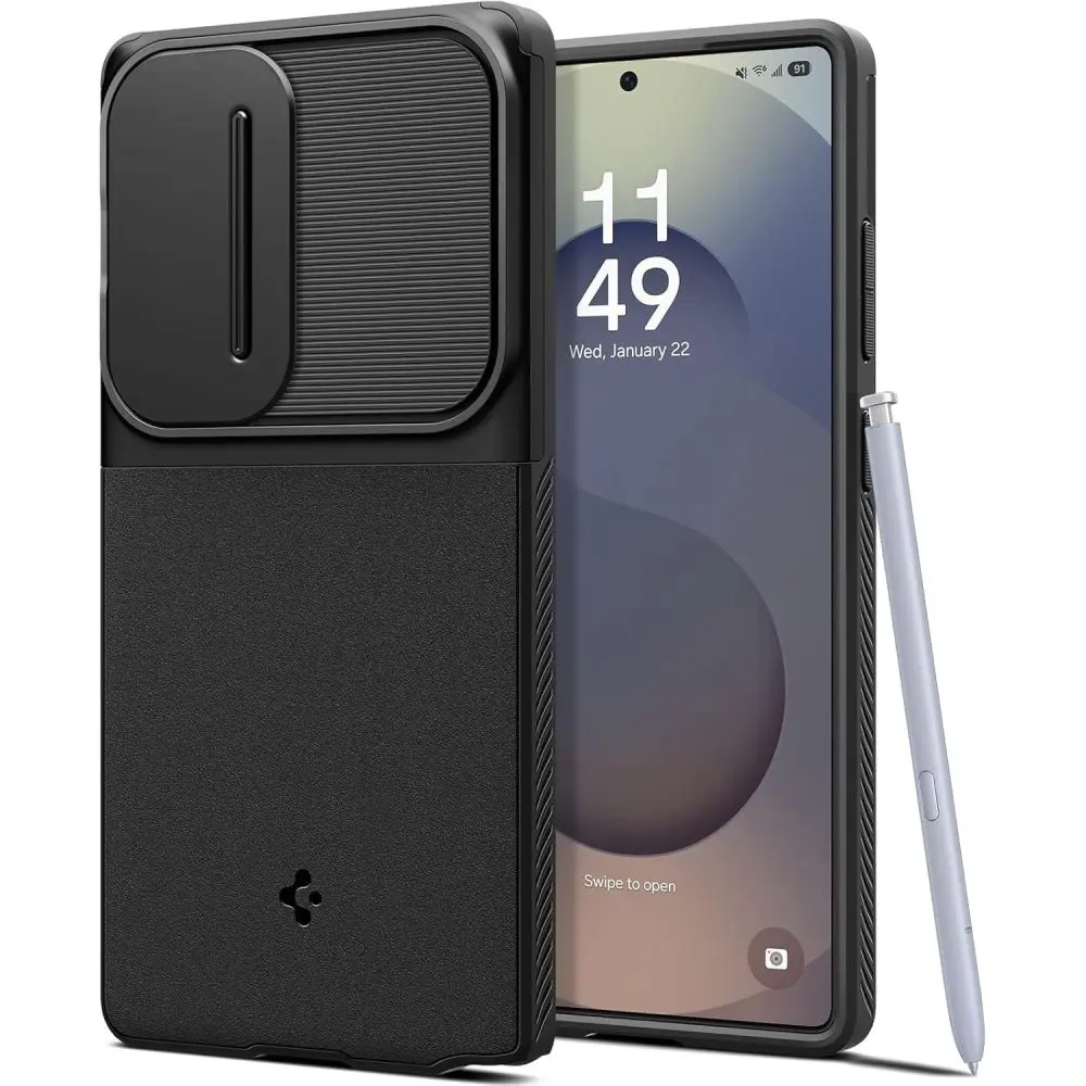 Pouzdro Spigen Optik Armor pro Samsung Galaxy S25 Ultra černé