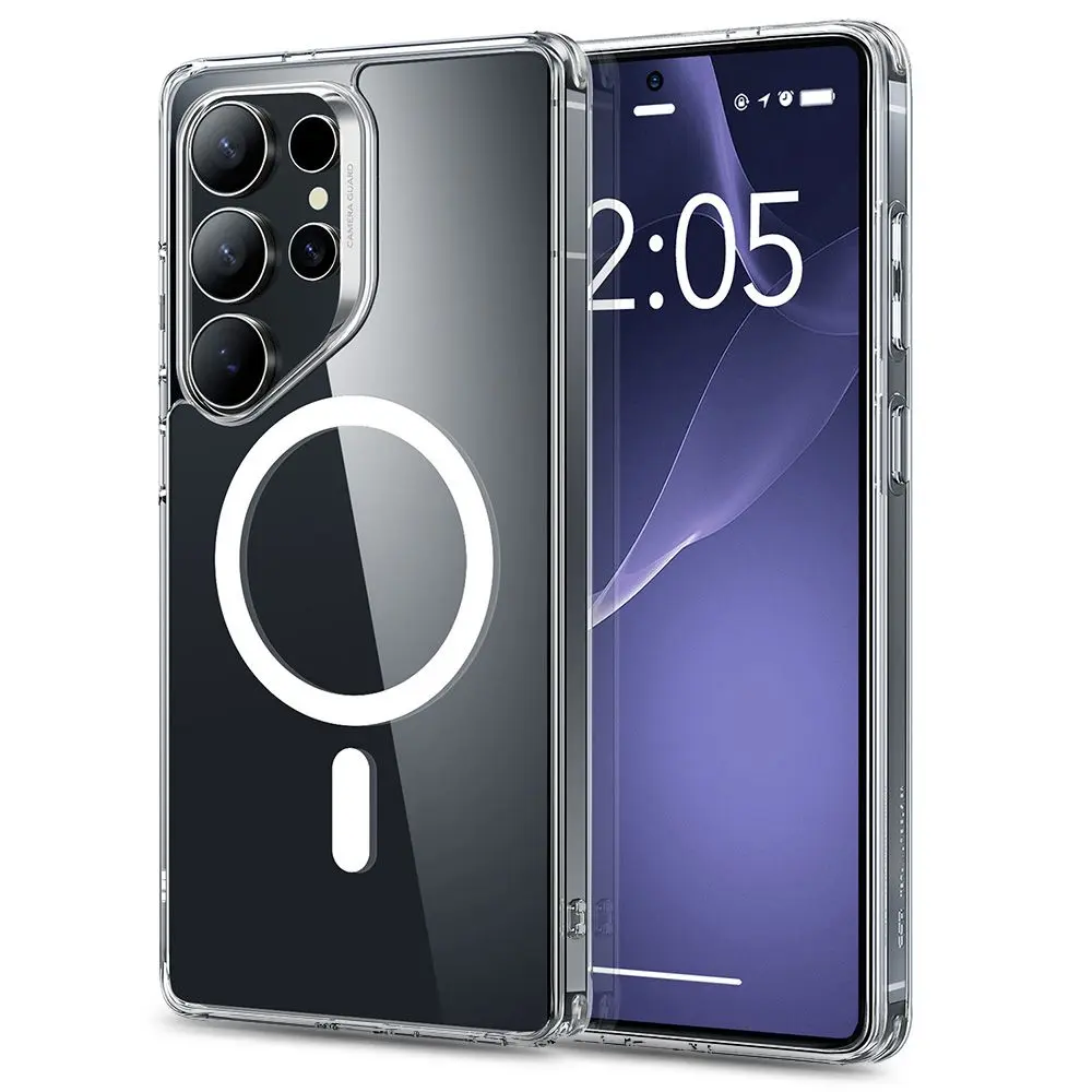 ESR Classic Hybrid HaloLock pro Samsung Galaxy S25 Ultra průhledný