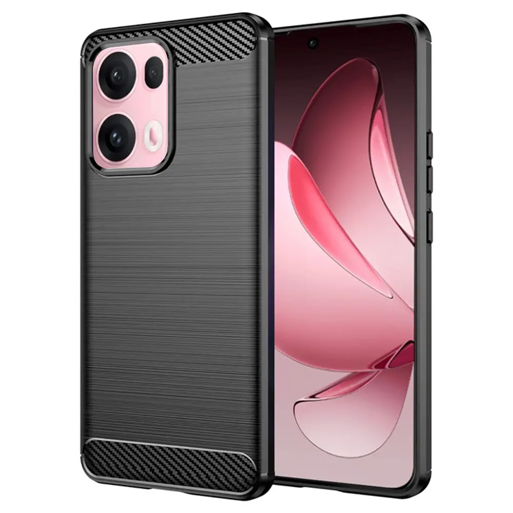 Techsuit Carbon Silicone pro Oppo Reno13 Pro černý
