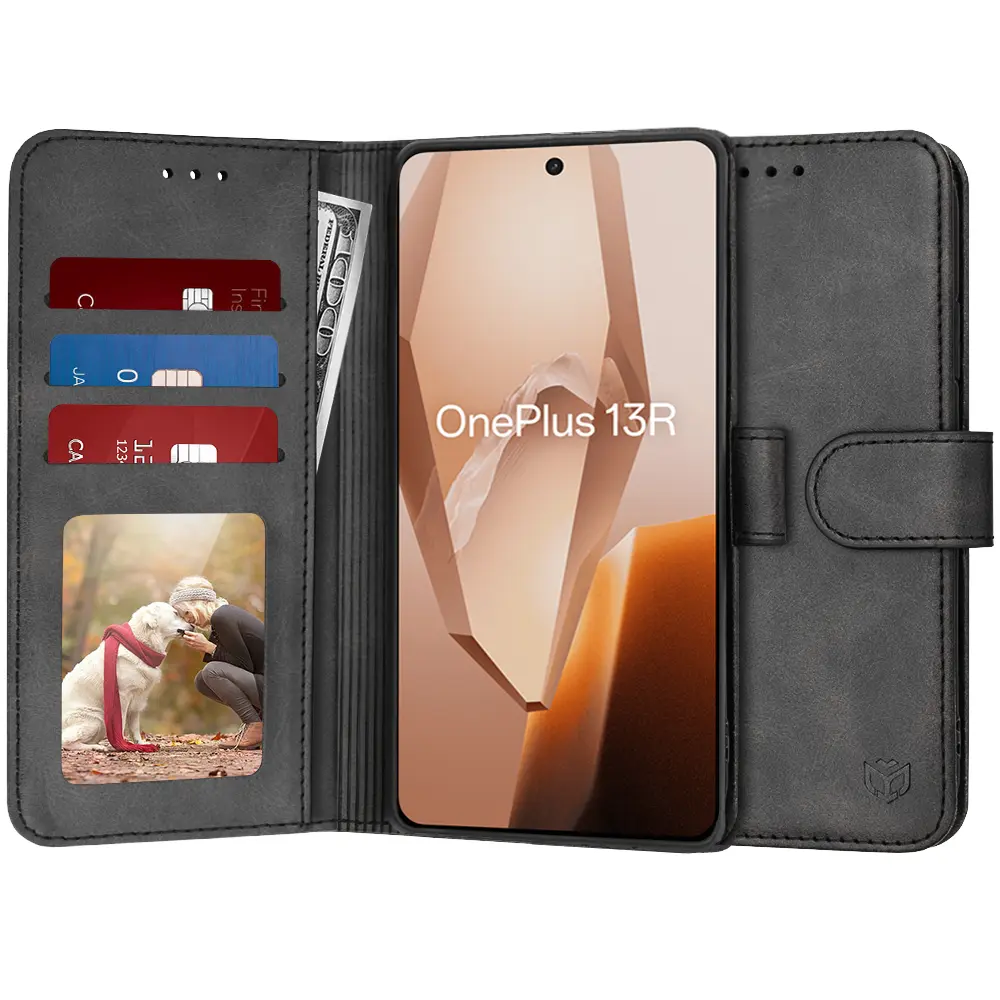 Techsuit Diary Book OnePlus 13R Černá
