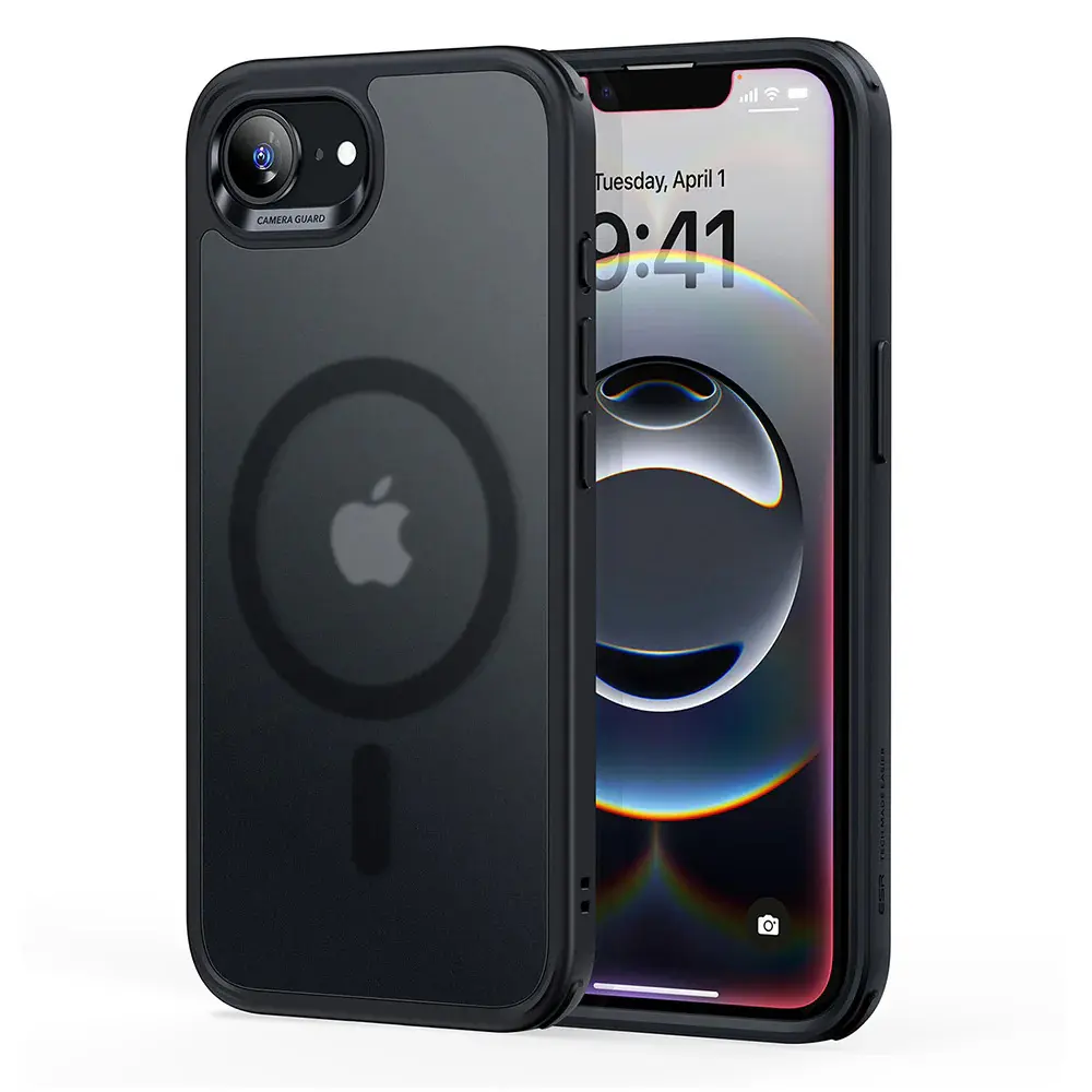 ESR Classic Hybrid HaloLock pro iPhone 16e v matné černé