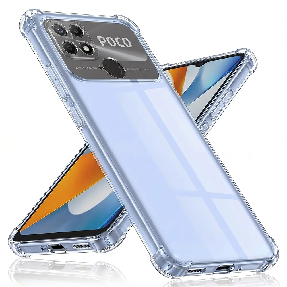 Techsuit Shockproof průhledný silikon pro Xiaomi Poco C40 průhledný