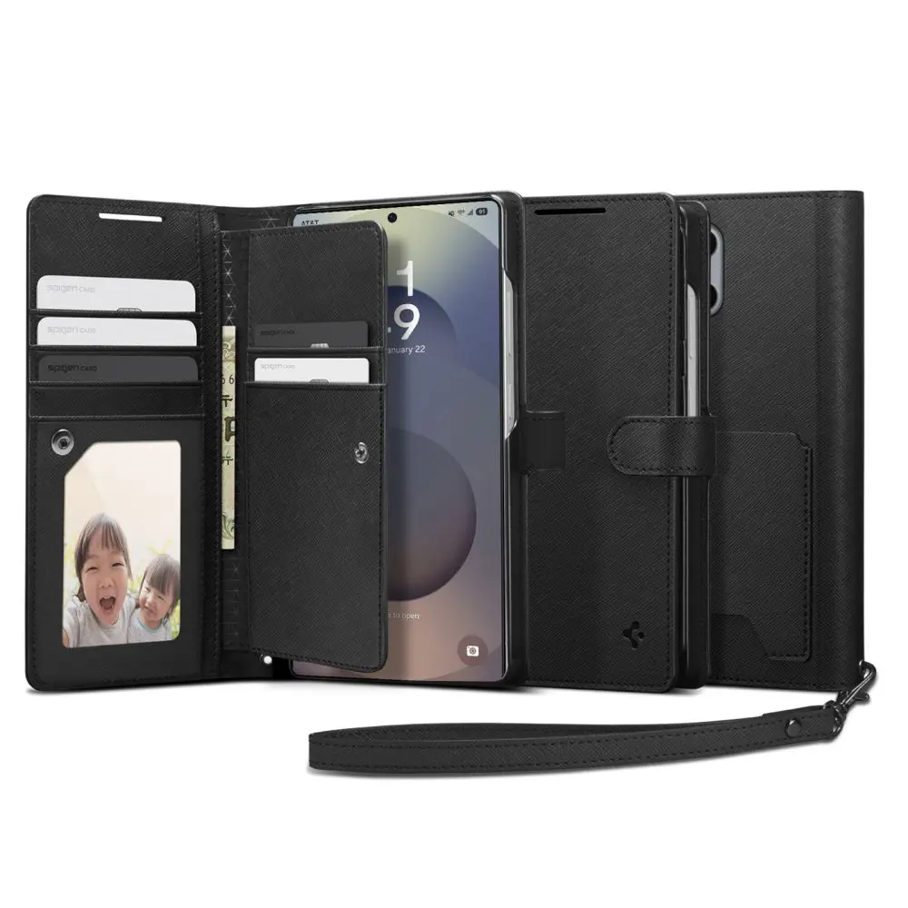 Pouzdro Spigen Wallet S pro Samsung Galaxy S25 Ultra černé