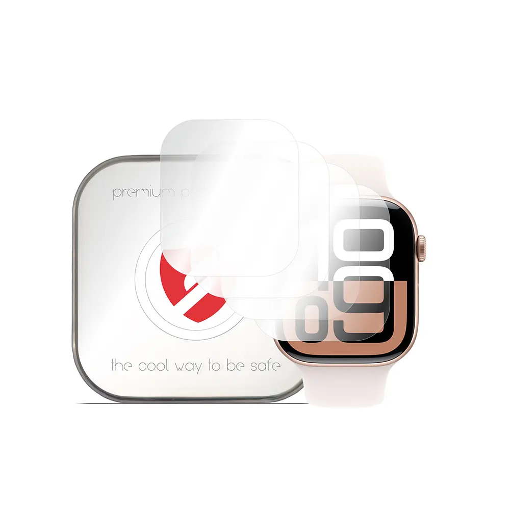 Smart Protection - Premium Classic ochranná fólie (4 ks) pro Apple Watch 10 42 mm – průhledná
