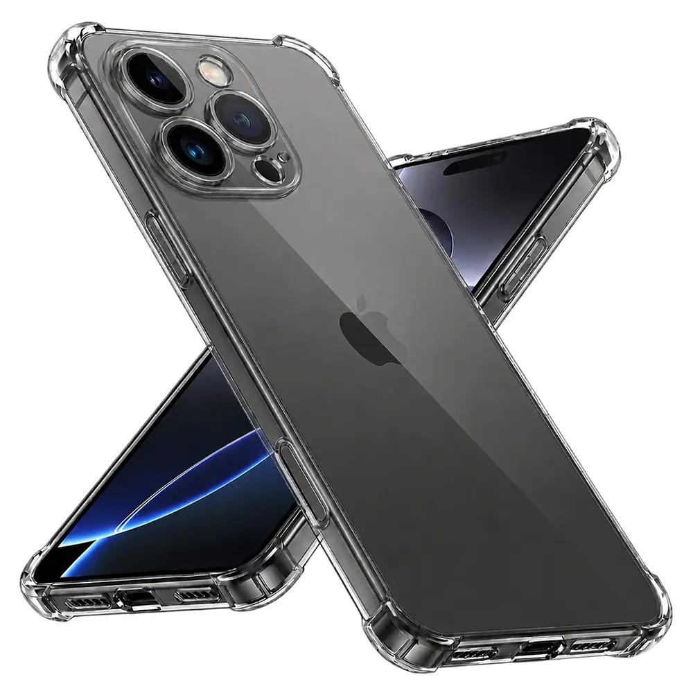 Techsuit Shockproof průhledný silikon pro iPhone 16 Pro Max průhledný