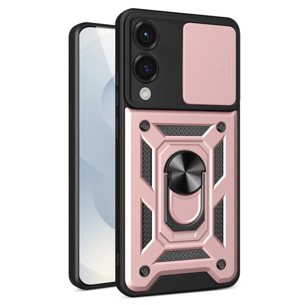 Techsuit CamShield Series Samsung Galaxy S25 Edge růžově zlatý