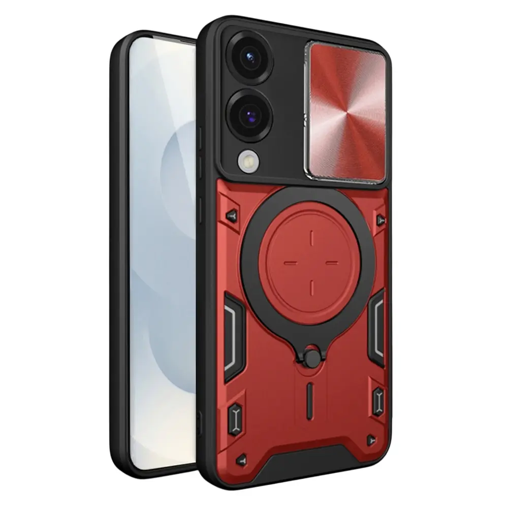 Pouzdro Techsuit CamGuard Pro pro Samsung Galaxy S25 Edge červené