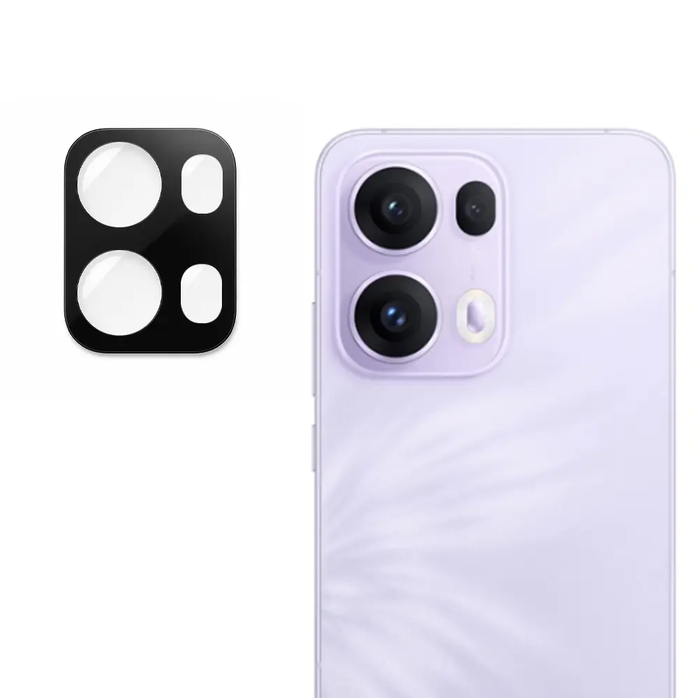 Techsuit sklíčko pro čočku fotoaparátu, Oppo Reno13 Pro, černé